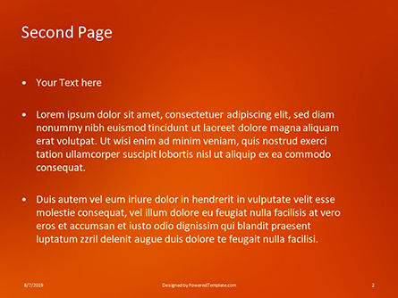 Modèle PowerPoint gratuit de feu abstrait avec des flammes, Diapositive 2, 15855, Abstrait / Textures — PoweredTemplate.com