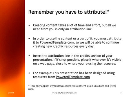 炎と抽象的な火の背景 - 無料PowerPointテンプレート, スライド 3, 15855, 抽象／テクスチャ — PoweredTemplate.com