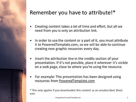 Templat PowerPoint Cerobong Asap Industri Yang Mengepul, Slide 3, 15856, Utilitas/Industri — PoweredTemplate.com