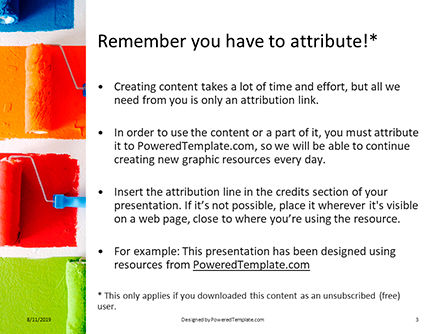 Multi-Colored Paint Rollers Presentation, Slide 3, 15863, Art & Entertainment — PoweredTemplate.com