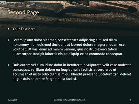 Modèle PowerPoint gratuit de outils d'encadrement en bois, Diapositive 2, 15865, Carrière / Industrie — PoweredTemplate.com