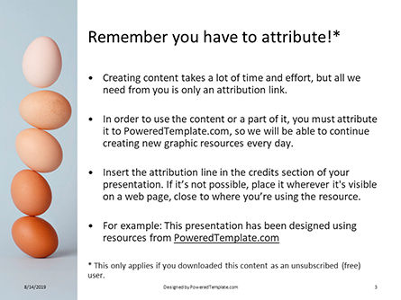 Levitating Brown and White Eggs Presentation, Slide 3, 15871, Food & Beverage — PoweredTemplate.com