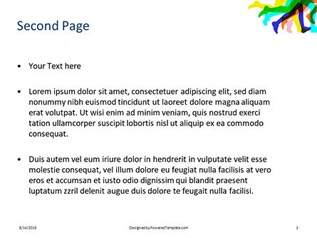 Templat PowerPoint Gratis Siluet Kaki Pelari, Slide 2, 15872, Olahraga — PoweredTemplate.com