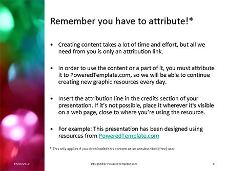 Modèle PowerPoint de abstrait coloré bokeh, Diapositive 3, 15880, Abstrait / Textures — PoweredTemplate.com