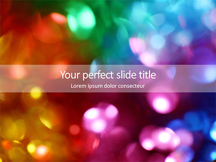 Abstract Colorful Bokeh Background Presentation, PowerPoint Template, 15880, Abstract/Textures — PoweredTemplate.com