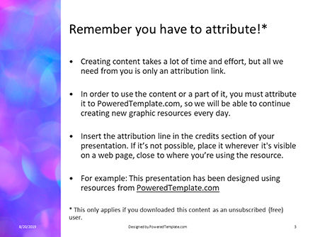 青と紫のボケライト - 無料PowerPointテンプレート, スライド 3, 15891, 抽象／テクスチャ — PoweredTemplate.com