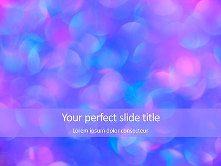 Blue and Purple Bokeh Lights Presentation, Free PowerPoint Template, 15891, Abstract/Textures — PoweredTemplate.com