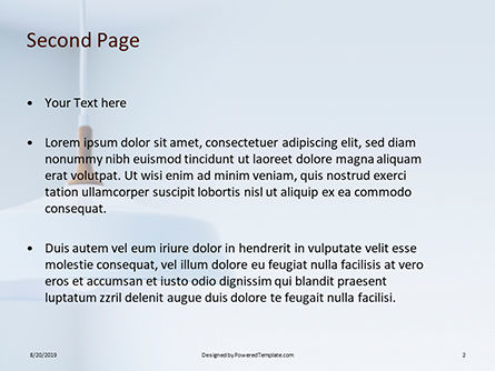 Kronleuchter mit weißem lampenschirm PowerPoint Vorlage, Folie 2, 15896, Karriere/Industrie — PoweredTemplate.com