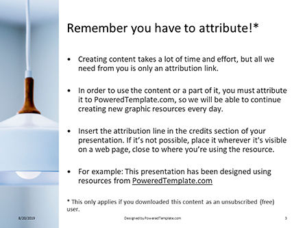 Templat PowerPoint Lampu Gantung Dengan Kap Lampu Putih, Slide 3, 15896, Karier/Industri — PoweredTemplate.com