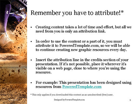 Modèle PowerPoint de joueur de baseball en action, Diapositive 3, 15914, Sport — PoweredTemplate.com