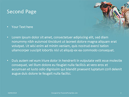 Modello PowerPoint Gratis - Uomo nativo americano, Slide 2, 15917, Persone — PoweredTemplate.com