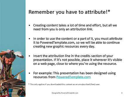 Templat PowerPoint Gratis Pria Amerika Asli, Slide 3, 15917, Manusia — PoweredTemplate.com