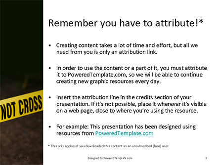 Modèle PowerPoint de bande de police, Diapositive 3, 15918, Légal — PoweredTemplate.com