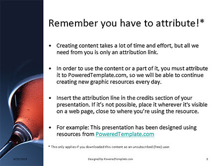 Modèle PowerPoint de verre à vin rouge, Diapositive 3, 15920, Food & Beverage — PoweredTemplate.com