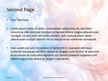 Wolke der farbe Kostenlose PowerPoint Vorlage, Folie 2, 15923, Abstrakt/Texturen — PoweredTemplate.com
