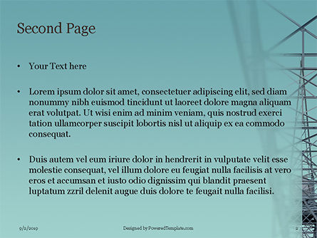 파워포인트 템플릿 - 건설 크레인, 슬라이드 2, 15926, 직업/산업 — PoweredTemplate.com