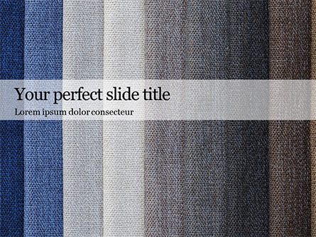 Layers of Different Fabrics with Different Colors Presentation, PowerPoint Template, 15929, Careers/Industry — PoweredTemplate.com