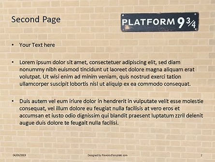 Platform Nine and Three Quarters Presentation, Slide 2, 15930, Education & Training — PoweredTemplate.com