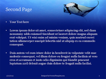 Modèle PowerPoint gratuit de raie manta, Diapositive 2, 15944, Nature / Environnement — PoweredTemplate.com