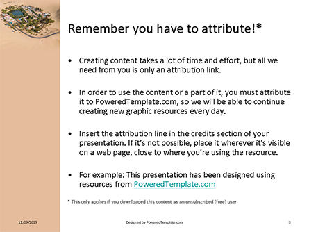 Modèle PowerPoint gratuit de oasis en dessert, Diapositive 3, 15947, Nature / Environnement — PoweredTemplate.com