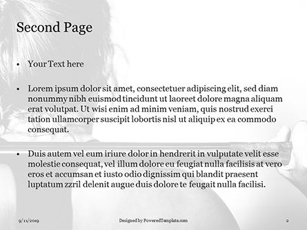 Sterke Vrouw PowerPoint Template, Dia 2, 15949, Sport — PoweredTemplate.com