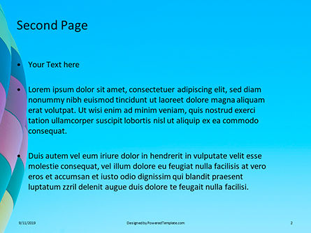Modèle PowerPoint de montgolfière colorée dans le ciel bleu, Diapositive 2, 15973, Art & Entertainment — PoweredTemplate.com