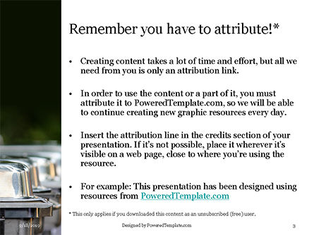 Plantilla de PowerPoint - plato de frotamiento en línea, Diapositiva 3, 15985, Profesiones/ Industria — PoweredTemplate.com