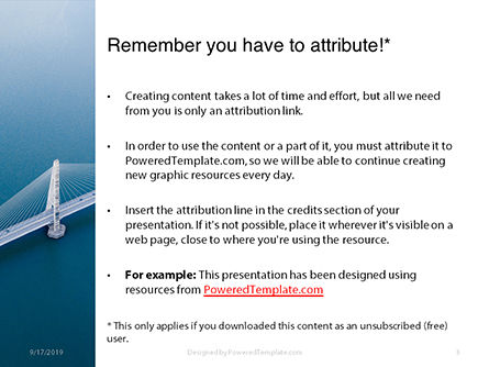 Modello PowerPoint - Vista aerea del ponte sospeso, Slide 3, 15987, Costruzioni — PoweredTemplate.com