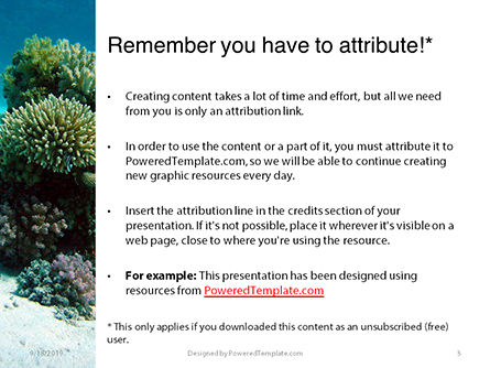 Modello PowerPoint Gratis - Scena subacquea, Slide 3, 15989, Natura & Ambiente — PoweredTemplate.com