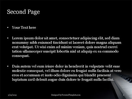 Templat PowerPoint Tampilan Kunci Piano, Slide 2, 15992, Art & Entertainment — PoweredTemplate.com