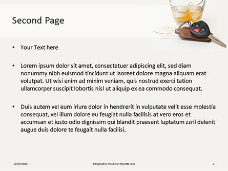 Alcoholic Drink and Car Keys on Table Presentation, Slide 2, 15995, Legal — PoweredTemplate.com