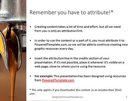 Modèle PowerPoint de machine à expresso préparant du café, Diapositive 3, 15998, Food & Beverage — PoweredTemplate.com