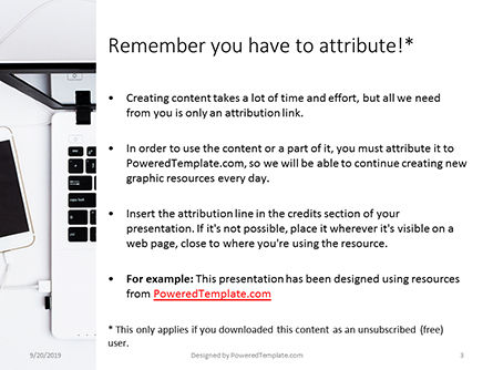 Modèle PowerPoint de le travail d'une femme composée d'en haut, Diapositive 3, 16004, Concepts commerciaux — PoweredTemplate.com