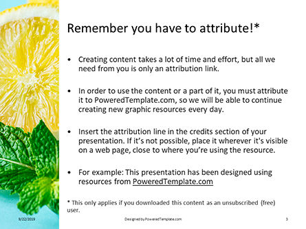 Cucumber Lemon and Mint Water Presentation, Slide 3, 16016, Food & Beverage — PoweredTemplate.com