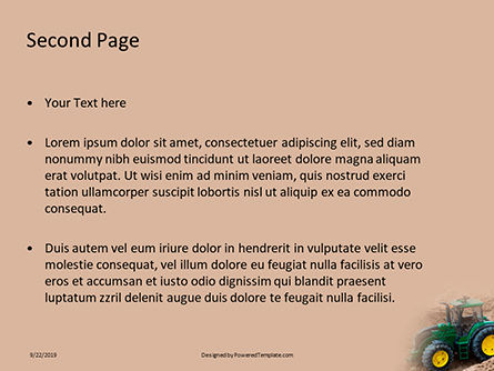 Modello PowerPoint - Trattore giocattolo in sabbia, Slide 2, 16018, Servizi/industriale — PoweredTemplate.com