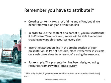 Snowplow Removing Snow Presentation, Slide 3, 16022, Cars and Transportation — PoweredTemplate.com