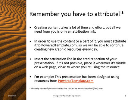무료 파워포인트 템플릿 - 모래에 패턴, 슬라이드 3, 16031, 자연 및 환경 — PoweredTemplate.com