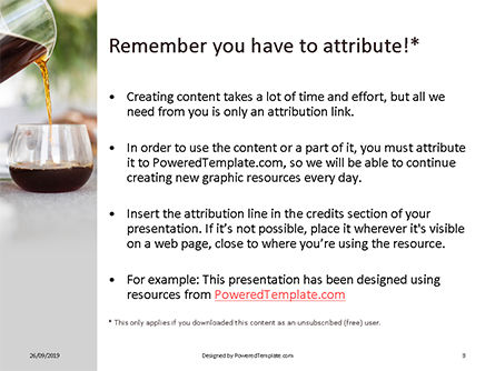 Plantilla de PowerPoint gratis - cafe mañanero, Diapositiva 3, 16036, Profesiones/ Industria — PoweredTemplate.com