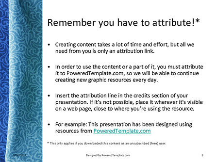 Modèle PowerPoint gratuit de tissu de soie coloré, Diapositive 3, 16041, Carrière / Industrie — PoweredTemplate.com