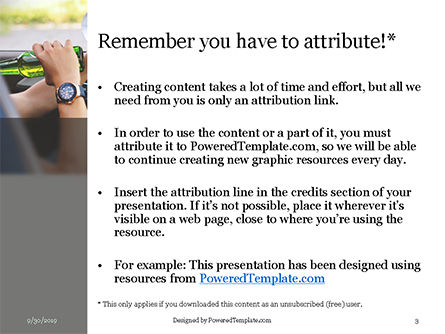 Templat PowerPoint Gratis Pengemudi Minum Di Belakang Kemudi, Slide 3, 16042, Hukum — PoweredTemplate.com