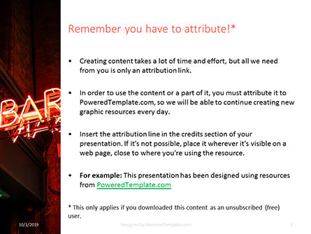 Modèle PowerPoint de enseigne au néon, Diapositive 3, 16049, Food & Beverage — PoweredTemplate.com