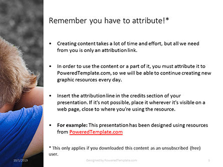 Modèle PowerPoint gratuit de enfant contrarié seul, Diapositive 3, 16050, Mensen — PoweredTemplate.com