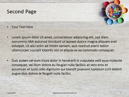 Modello PowerPoint - Ciotola con accessori colorati, Slide 2, 16051, Carriere/Industria — PoweredTemplate.com