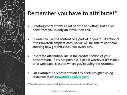 Cobweb Background Presentation, Slide 3, 16052, Abstract/Textures — PoweredTemplate.com