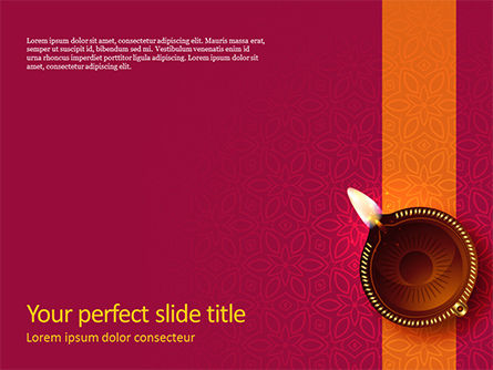 Happy Diwali Festival Presentation, 16053, Holiday/Special Occasion — PoweredTemplate.com