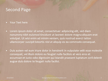 有机蔬菜的框架PowerPoint模板, 幻灯片 2, 16057, Food & Beverage — PoweredTemplate.com