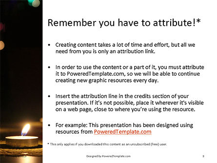 Candles Lit on Occasion of Diwali Festival Presentation, Slide 3, 16059, Holiday/Special Occasion — PoweredTemplate.com
