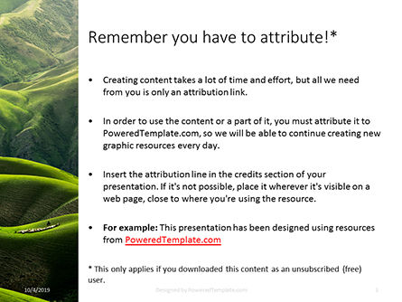 Plantilla de PowerPoint gratis - vista de pastizales vivos, Diapositiva 3, 16072, Naturaleza y medio ambiente — PoweredTemplate.com