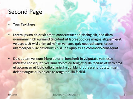 Plantilla de PowerPoint gratis - abstracción de tinta colorida, Diapositiva 2, 16089, Abstracto / Texturas — PoweredTemplate.com
