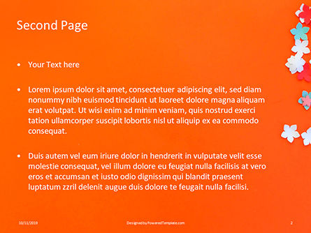 Plantilla de PowerPoint - manualidades con papel de colores, Diapositiva 2, 16110, Education & Training — PoweredTemplate.com